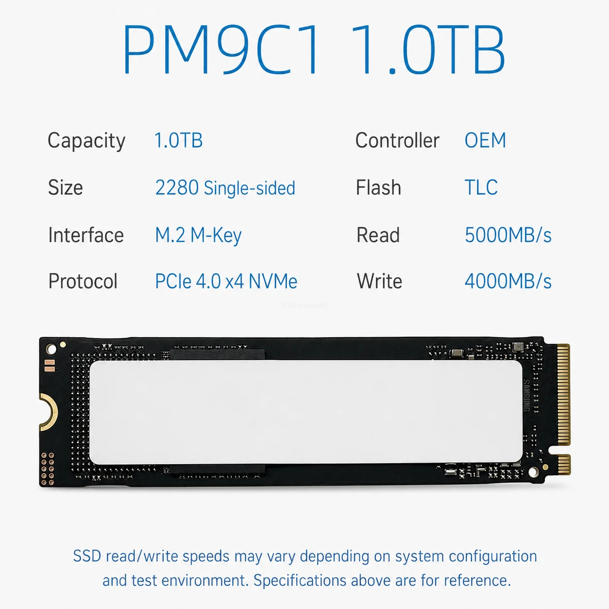 PM9A1, PM9C1, PM9C1b 256GB 1TB M.2 NVMe PCIe 4.0 x4 Solid State Drives