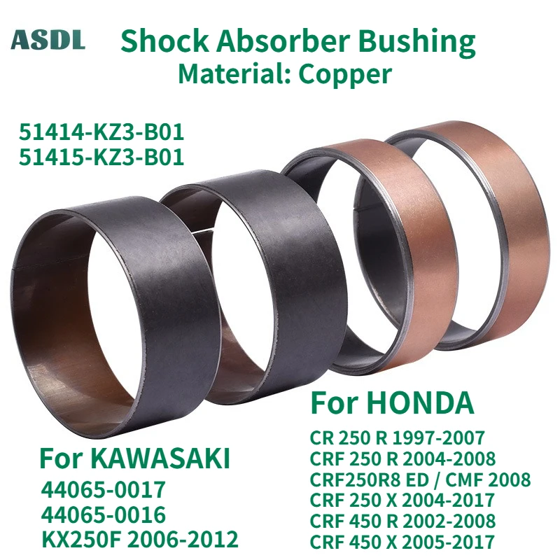 

Motorcycle Front Fork Bushings External Guide Rails Up Down Pair For HONDA CR 250 CRF250 CRF450 CR CRF 250 For KAWASAKI KX250F