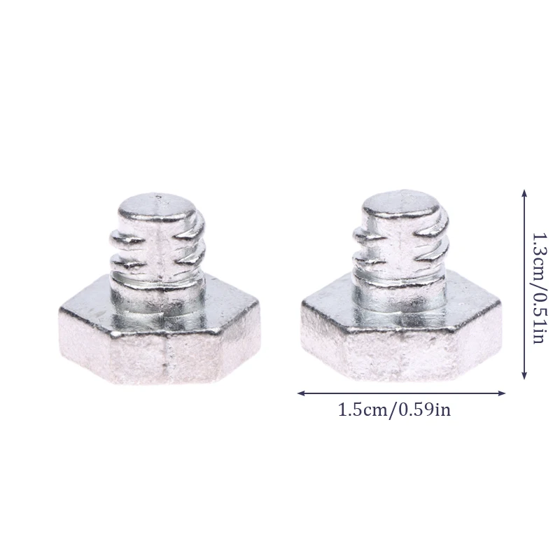 2ชิ้นหัวสกรู4D สลักเกลียวใบหน้าเหล็กชิ้นส่วนต่อสู้ด้านบนอุปกรณ์เสริมไจโรประสิทธิภาพอุปกรณ์เสริมการต่อสู้โลหะผสม