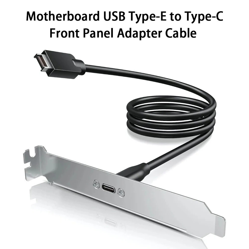 20Gbps USB 3.2 Gen2x2 Motherboard Header Cable USB-C Female to USB3.2 Type-E Key A 20Pin Adapter Cable With PCIe Slot Bracket