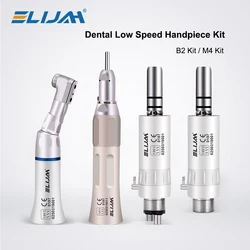 Dental Slow Low Speed Handpiece Straight Contra Angle Fit For Air Turbine Dental Lab Equipment 2/4Hole Micromotor Polishing Tool