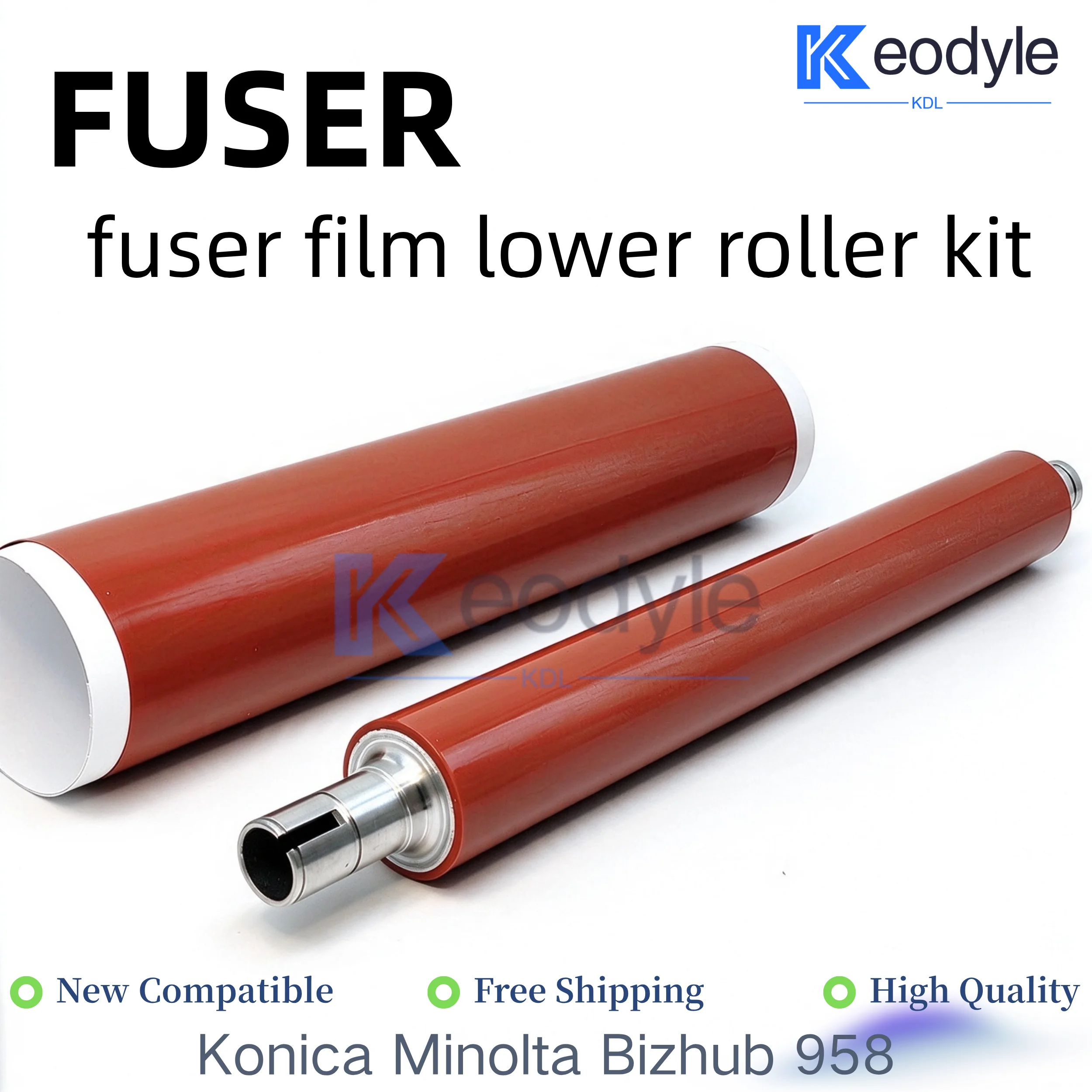 High Quality Fuser Film Sleeve Lower Sleeved Roller For Konica Minolta Bizhub 958 Pressure Roller Copier Spare Parts