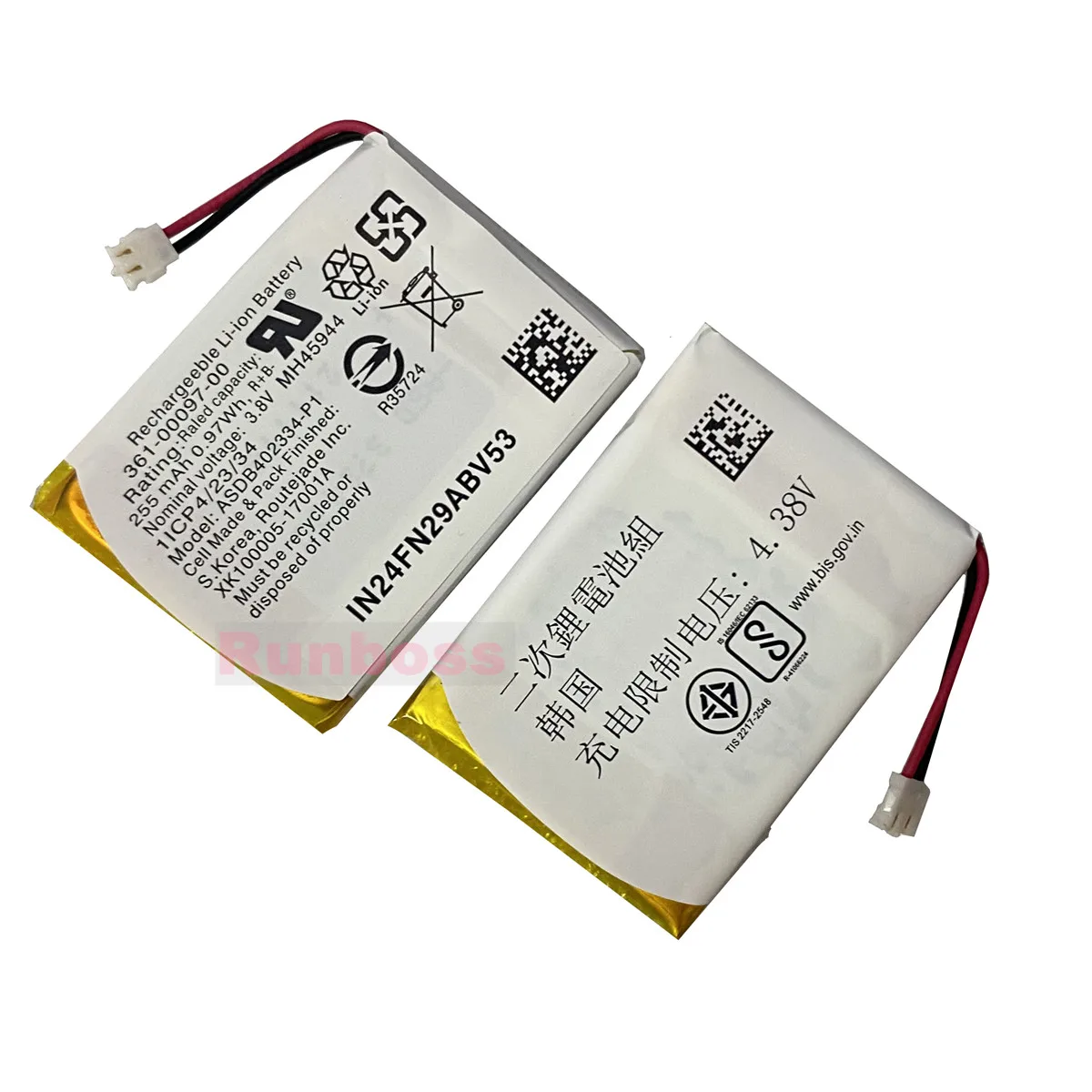255mAh 361-00097-00 Sport Watch Battery for Garmin Fenix 5/5 Plus,5F,6/6X/6X Pro,Approach S60,Forerunner 935,945