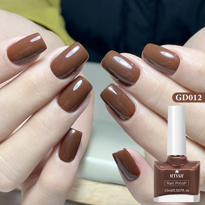 2 szt./zestaw 15ml Czerwono-brązowa szklana butelka Zestaw lakierów do paznokci żelowych NoWipe Top Soak Off UV LED Lakier do paznokci z brokatem Kolorowy lakier do paznokci do zdobienia