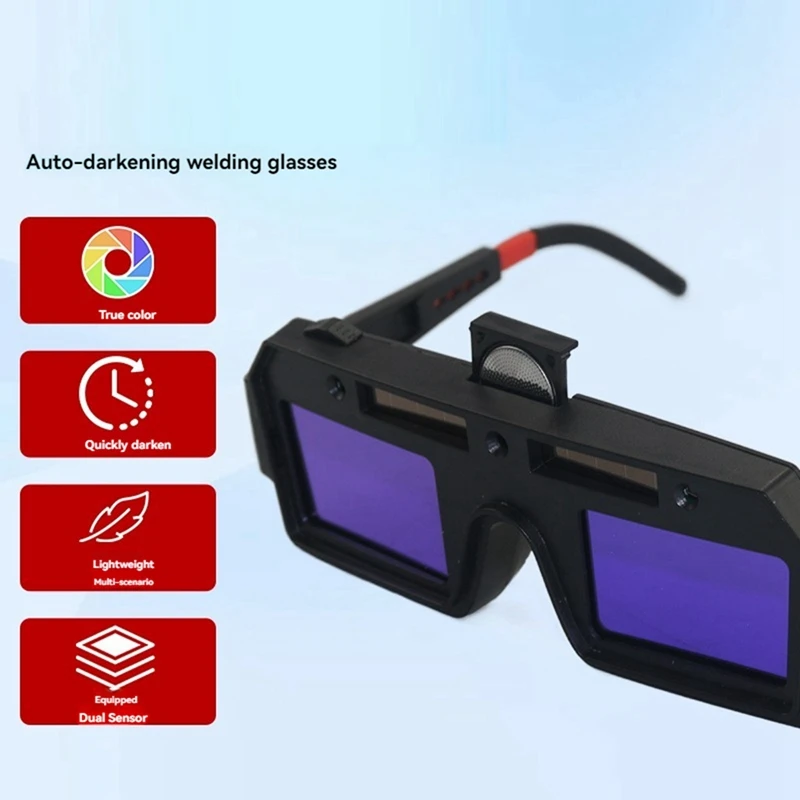 WCS-Auto-Dimming Welding Goggles With Replaceable Lithium Battery Welding Glasses For TIG MIG Arc Plasma Cutting