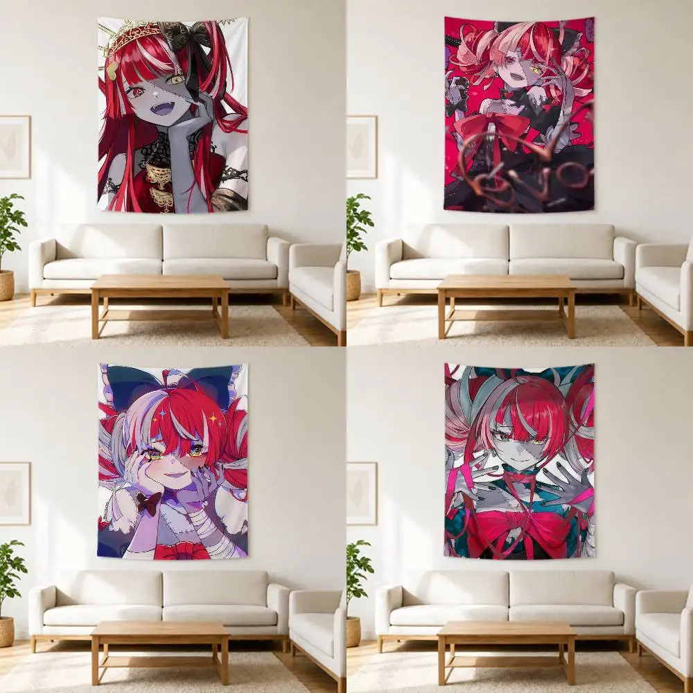 

VTuber K-Kureiji Ollie H-Hololive Flag Outdoor Decorations for Bedrooms Home Decor Items Decoration Banners