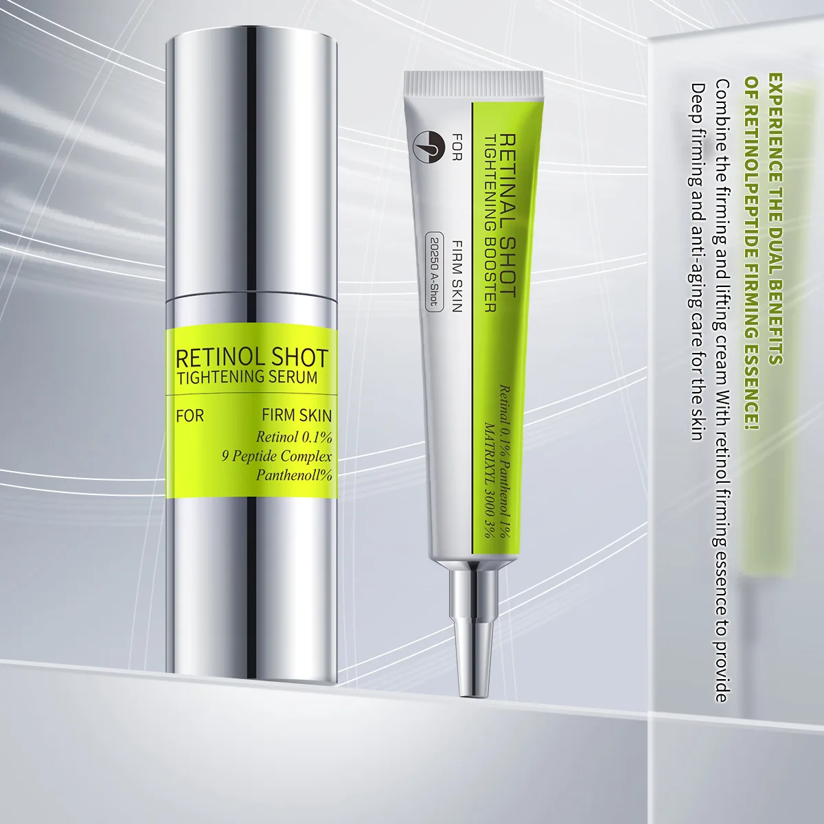 Retinol Eye Cream, Firming & Hydrating Anti-Wrinkle Treatment, Gentle Formula with Retinol Serum