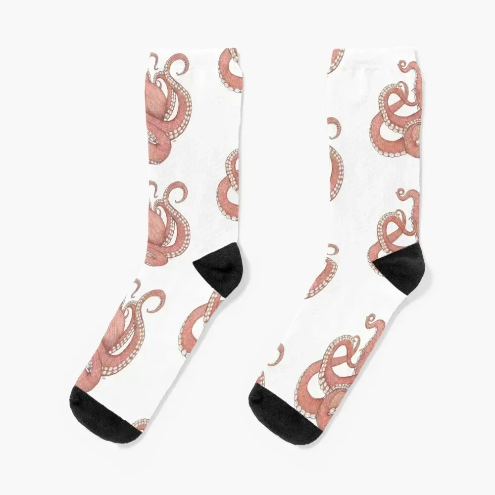 

Octopus Wearing a Dive Computer Socks Antiskid soccer Christmas loose valentine gift ideas Socks For Women Men's