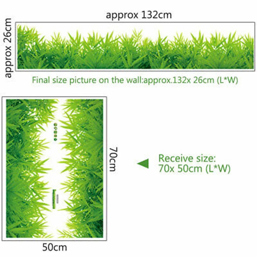 Removable Wall Stickers Self-adhesive for tile Waterproof 26*132cm Bedroom Living Room Office PVC High Quality Hot