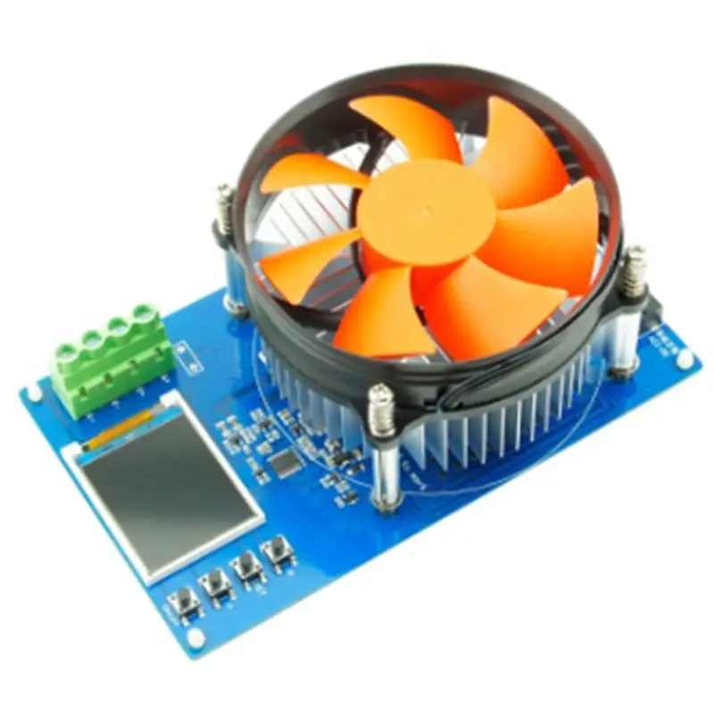 【Meters】 150W 4-Wire Battery Capacity Tester 1.77 Inch TFT Color Screen CNC Type Electronic Load Discharge Tester US Plug