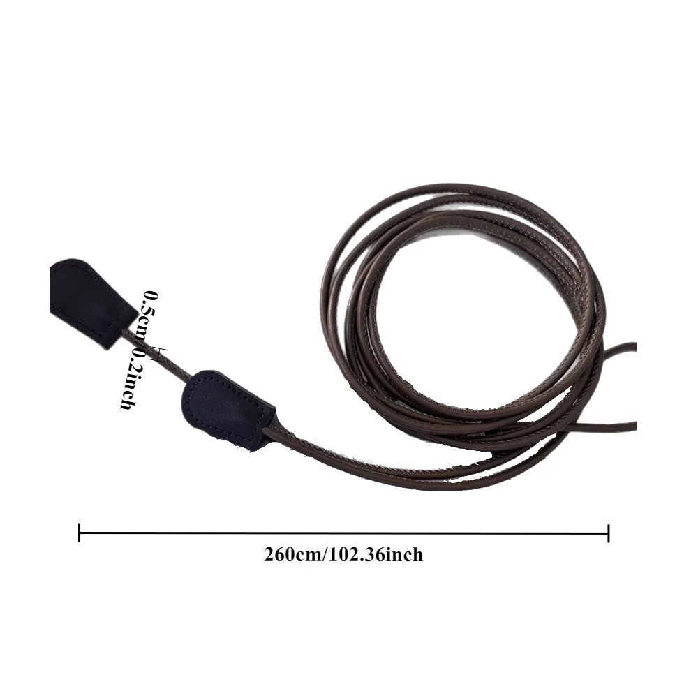 New Arrival Fashionable Minimalist Slim Waist Belt for Dresses and CoatsTrendy Knotted Cord Detail Stylish Small Leather Belt
