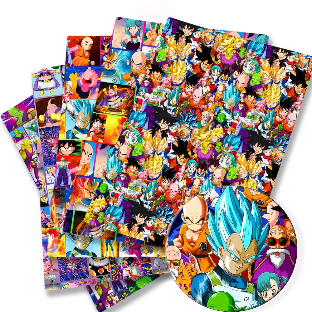 

100 cotton dragon ball Anime peripherals Fabric 140*50cm Sewing Patchwork Quilting Baby Dress Printed Fabric Sewing Kids