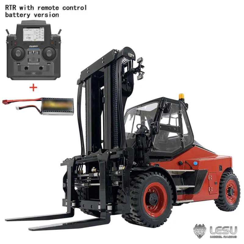 RTR LESU Aoue-LD160S RC Hydraulic Forklift 1/14 Remote Control Metal Truck Car PL18EVLite Light Sound Model Toy Gifts TH22568