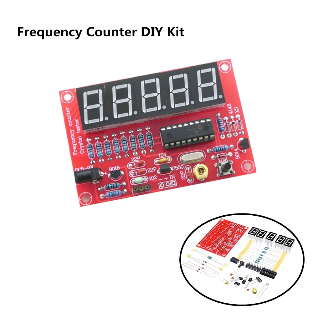 DIY cyfrowy licznik częstotliwości LED 1 Hz-50 MHz USB 5 V oscylator kwarcowy miernik zestaw testowy