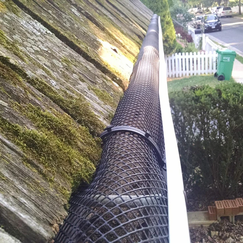 Outdoor leaf blocking filter screen, eaves roof drainage pipe, anti leaf filter screen, anti clogging