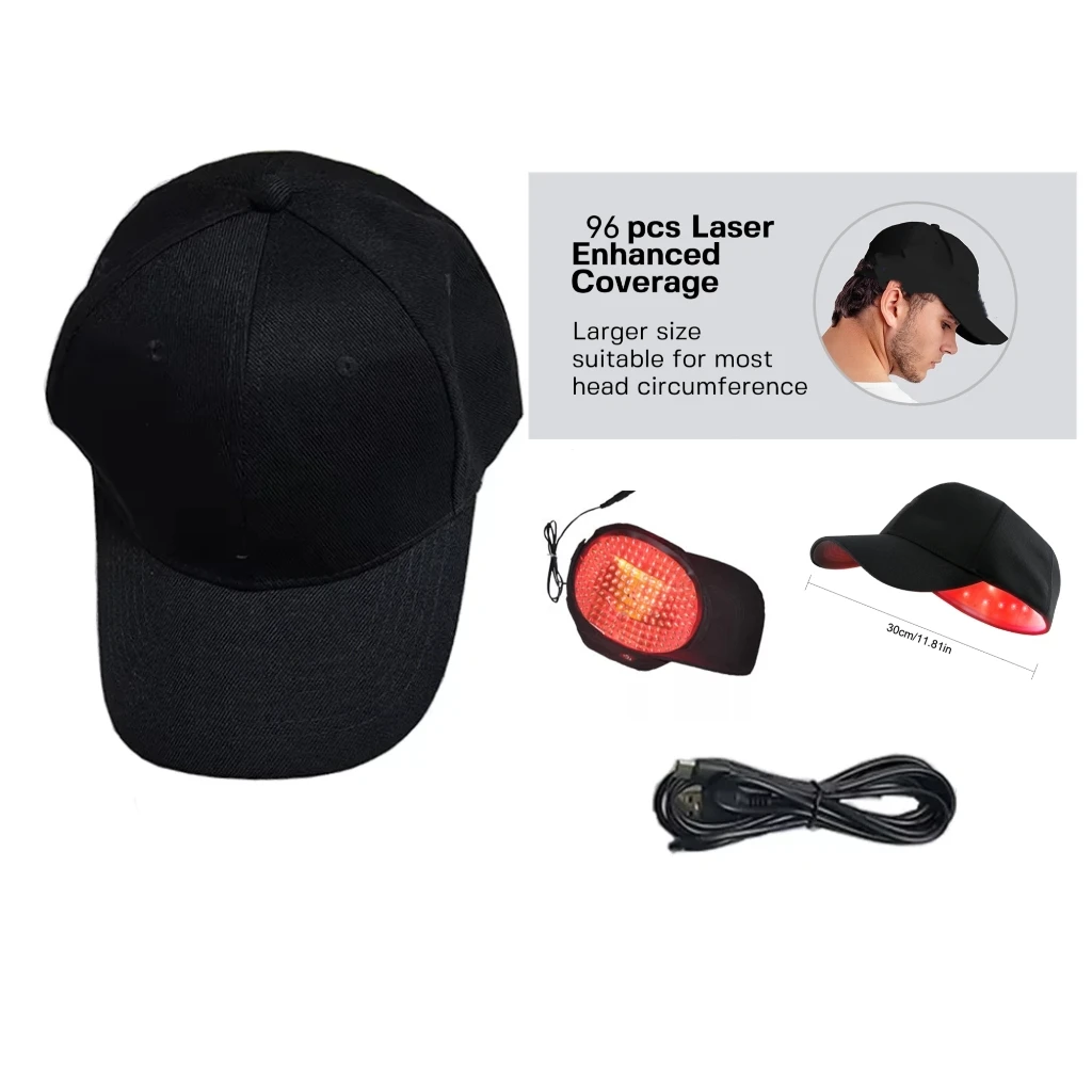 The High-energy Red Light Hair Growth Treatment Device Features 96 Lasers, Accelerating The Hair Growth Cycle