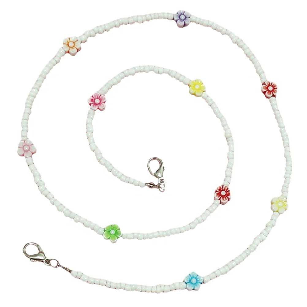 Cordão para máscara facial, corrente boêmia com contas, suporte para óculos, retentor de pescoço multifuncional para homens, mulheres, crianças, estilo moderno