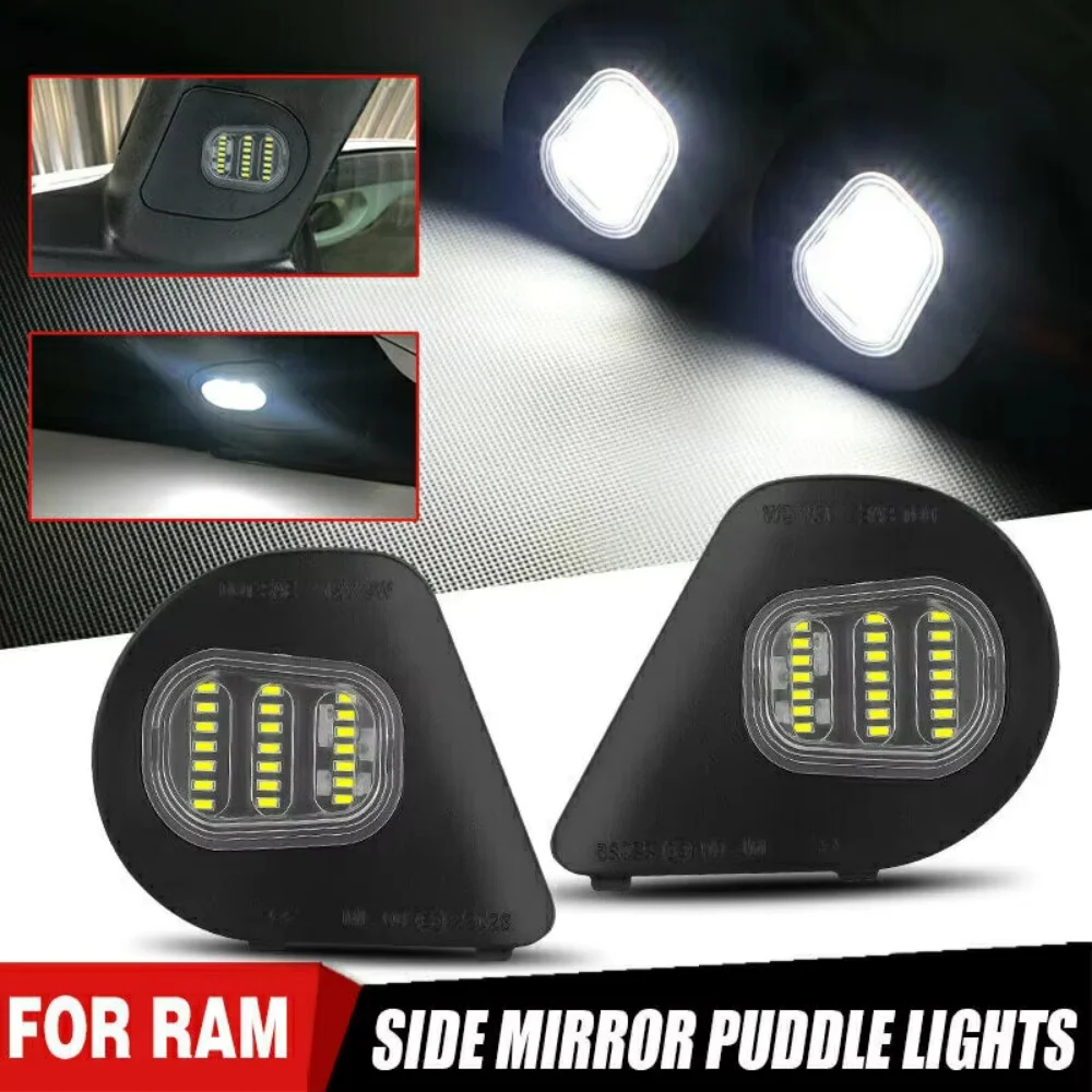 1PCS LED Side Marker Mirror Puddle Light For Dodge Ram 1500 2500 3500 4500 5500 Truck Side Mirror Courtesy Lamp