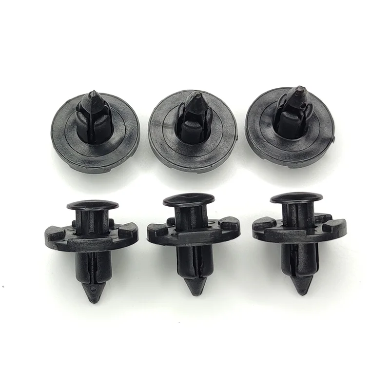 50pcs 8mm Auto Fastener For Mitsubishi Rivet Trim Clips Bumpers Splashguards Wheelarch Liner MR328954, 01553-09321, 9004468320