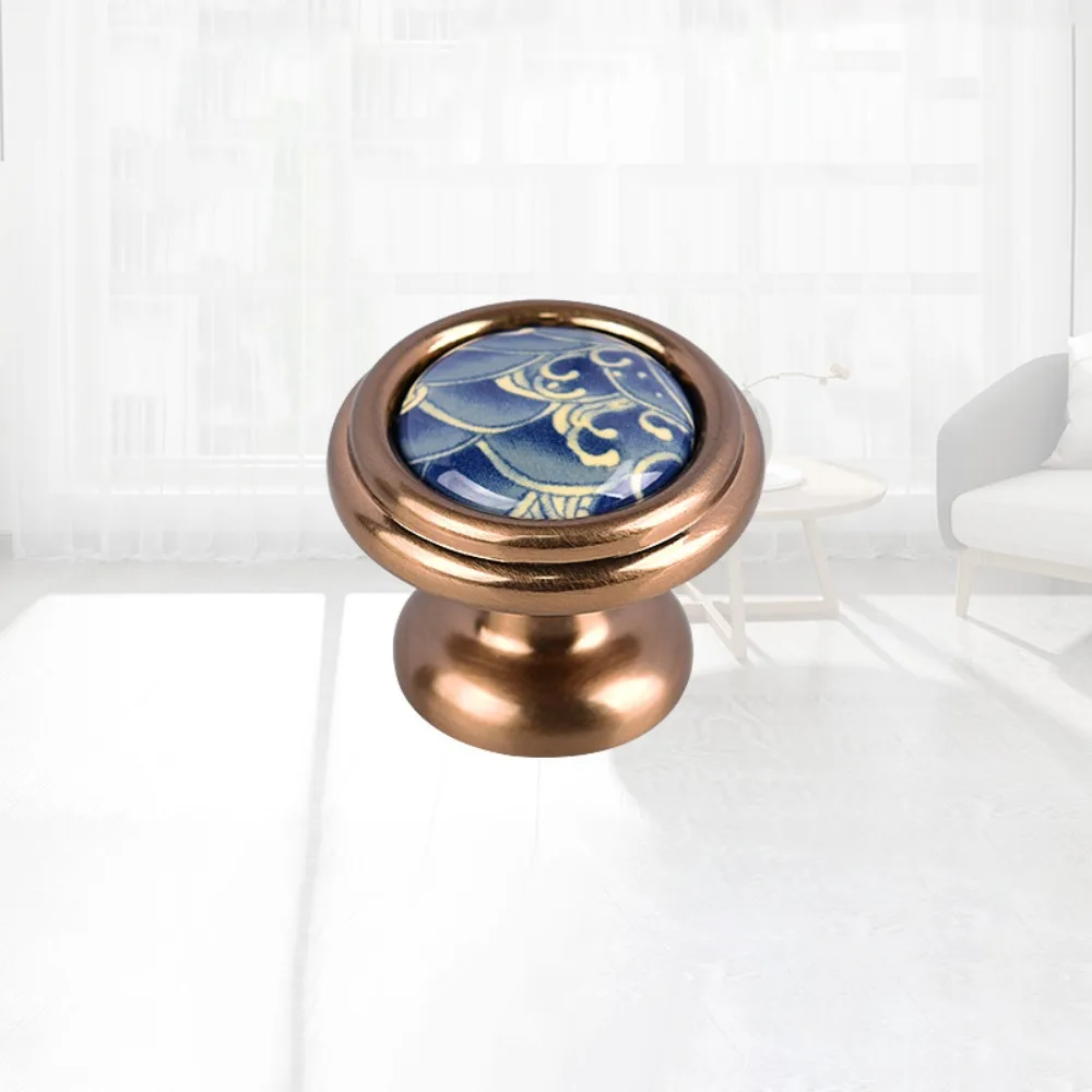 2 قطعة مقابض فاخرة الراقية الرجعية أنيق السيراميك النمط الأمريكي مقابض المعاصرة الحد الأدنى تصميم مقابض للخزانة المطبخ