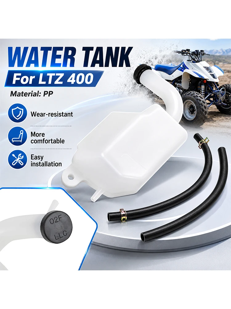 AliExpress JFGRACING Motorcycle Accessories Radiator Tank PP Radiator Kettle Water Coolant Bottle For Suzuki LTZ400 LTZ 400 ATV Dirt Pit Bike Durable