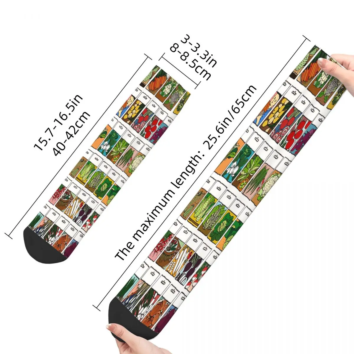 Vegetable Seeds Pattern Vegetable Socks Male Mens Women Autumn Stockings Polyester