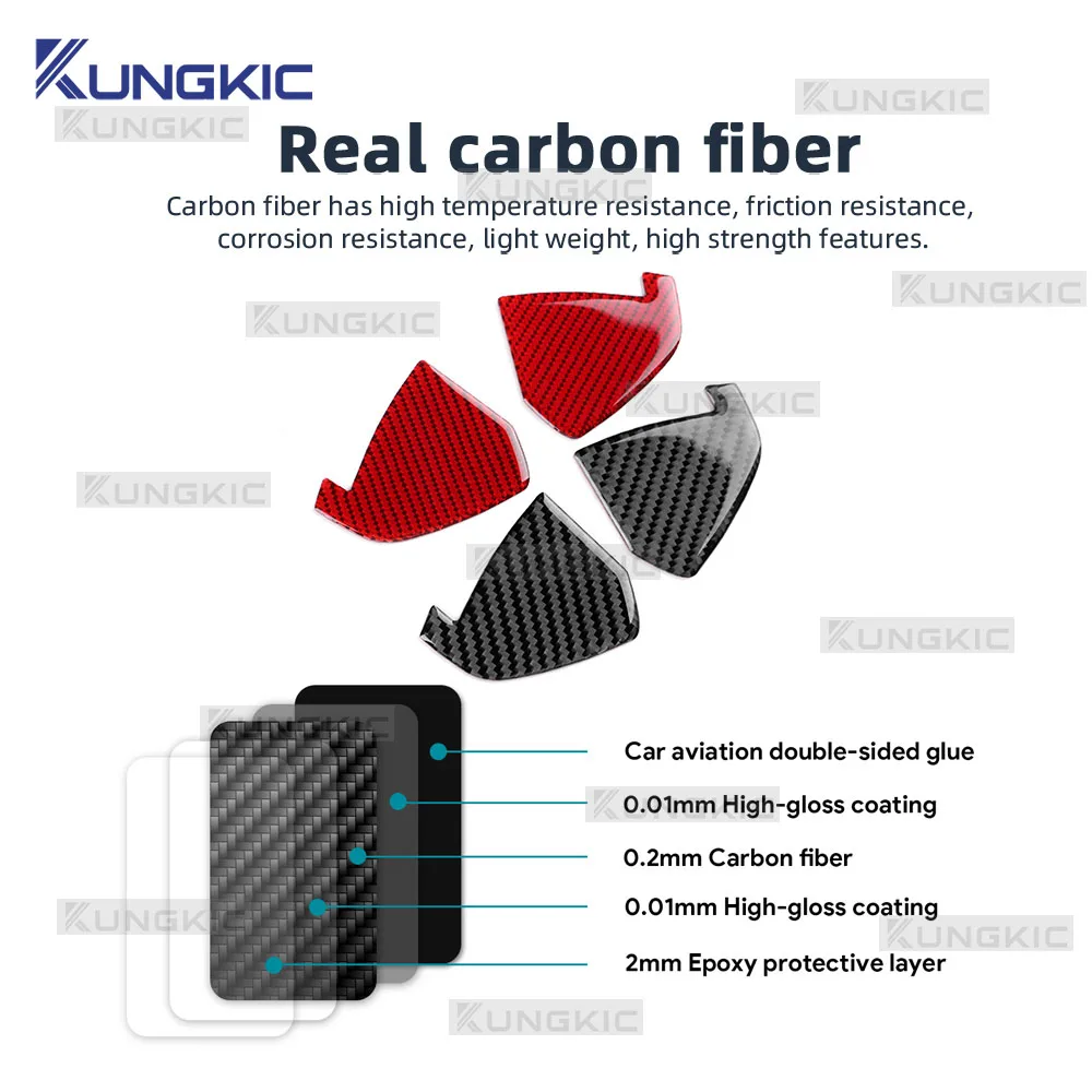 ألياف الكربون الناعمة الحقيقية لسوزوكي جيمي JB74 JB64 2019 2020 2021 2022 2023 2024 2025 وحدة التحكم المركزية للسيارة ملصق لوحة الكسوة الجانبية