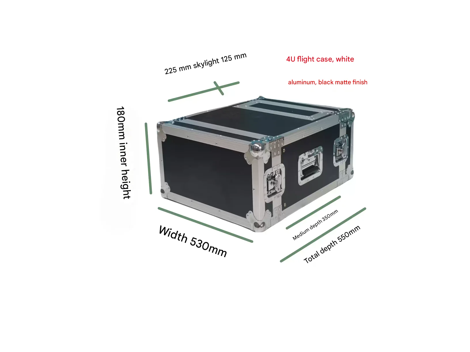 3U Microphone Receiver Air Case 4U Power Amplifier Box 5U/6U Cabinet Custom Plastic Storage Toolbox Adjustable Bracket Factory