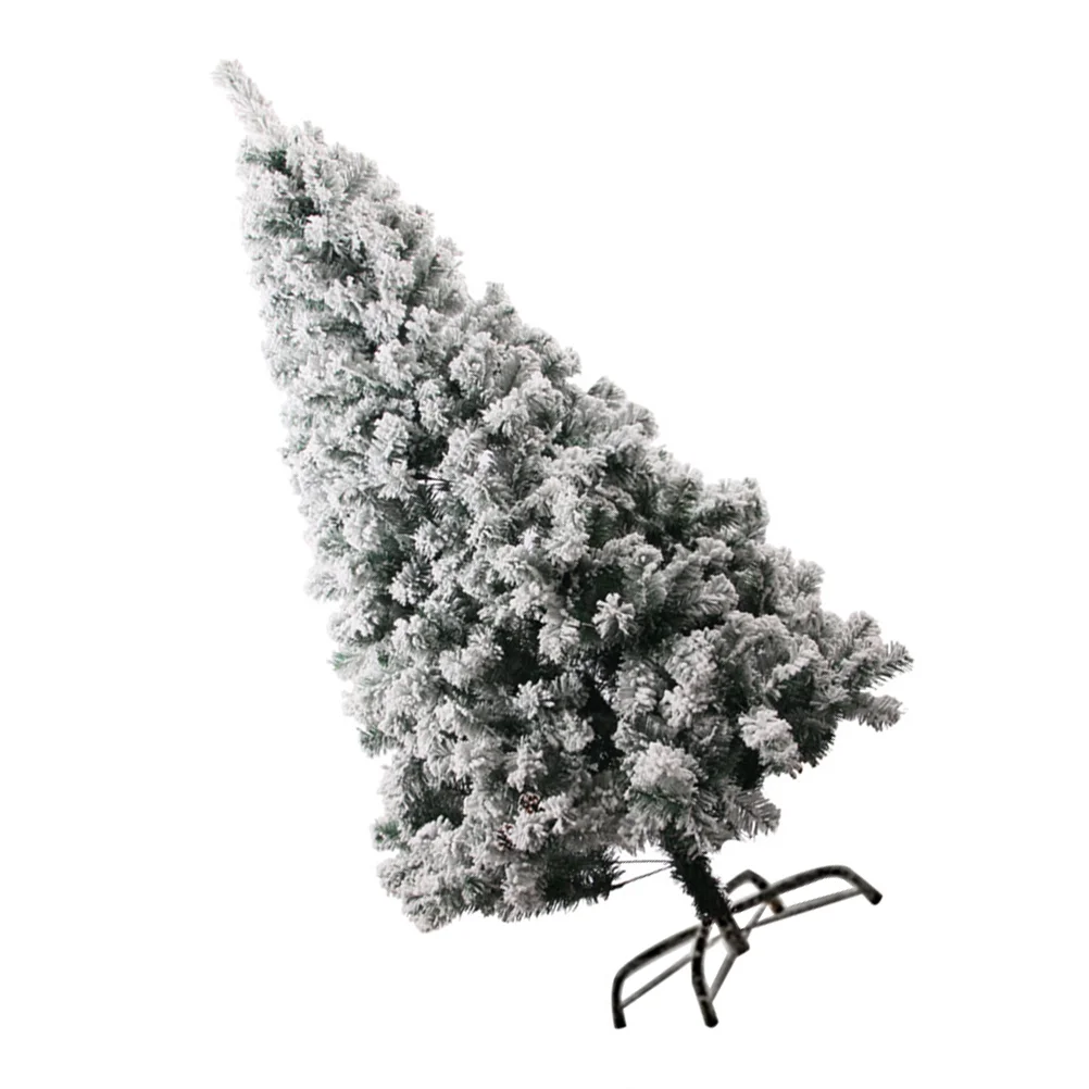 Artificial Christmas Tree Odorless Decorative Xmas Decoration PVC Simulated Adorable Flocking