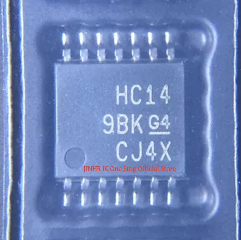 New, 10PCS SN74HC14 SN74HC14PWR, TSSOP-14, Marking HC14, Inverter IC