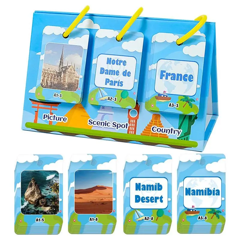 

Learning Flash Cards 72 World Famous Scenic Attractions Cards Special Education Games Learning And Education Toys Preschool