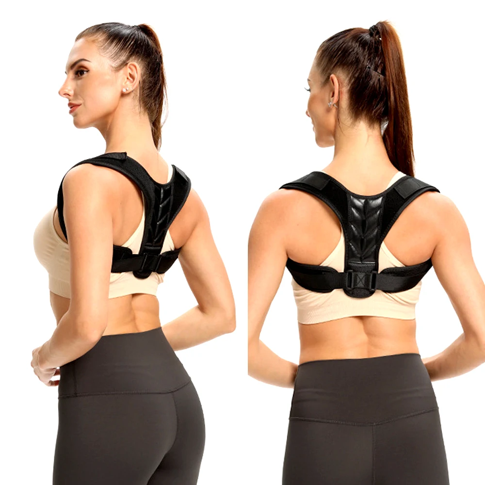 

Back Posture Corrector Adjustable Neck Brace Training Equipment Home Office Men Women Posture Shoulder Support Correction Belt