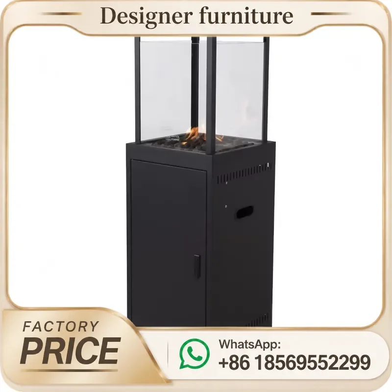 Square Portable Propane Patio Heater Iron Fire Pit For Outdoor Terrace Use CE ETL Certified High Quality Heating