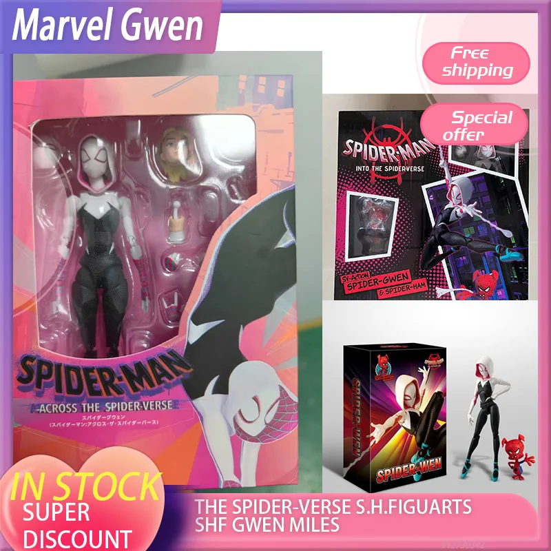 Anime Sentinel Sv Spiderman Action Figure Into The Spider-verse Miles Morales Peni Parker Action Figurine Movable Doll Toy Gift