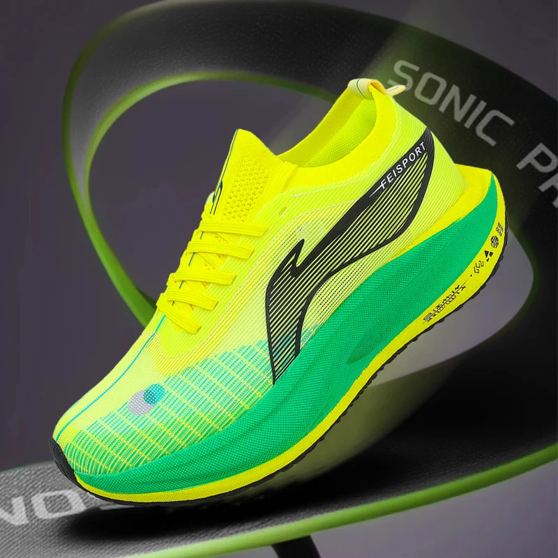 

2025 New Men/women Carbon Plate Mesh Casual Sports Shoes, Breathable, Lightweight, Shock-Absorbing Running Sneakers