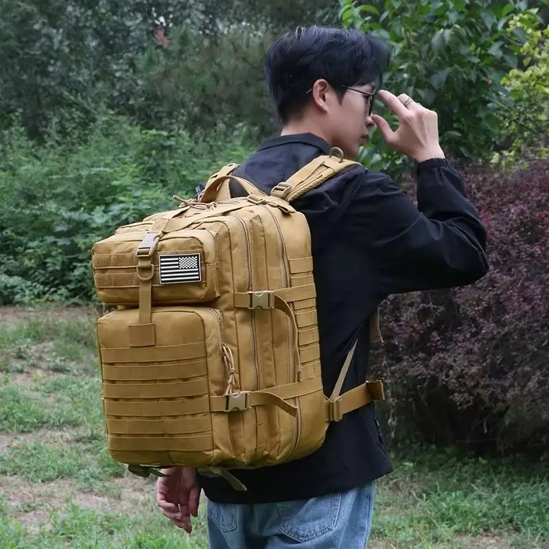 Zaino da trekking regolabile unisex con spallacci Chiusura con cerniera Viaggi Sport Campeggio Alpinismo Ciclismo Outdoor Folda