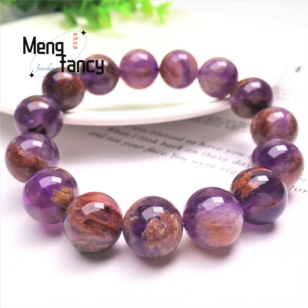 Natural Grape Purple Titanium Ghost Bracelet Simple Elegant High-grade Fashion Fine Jewelry Sexy Young Girls Luxury Holiday Gift