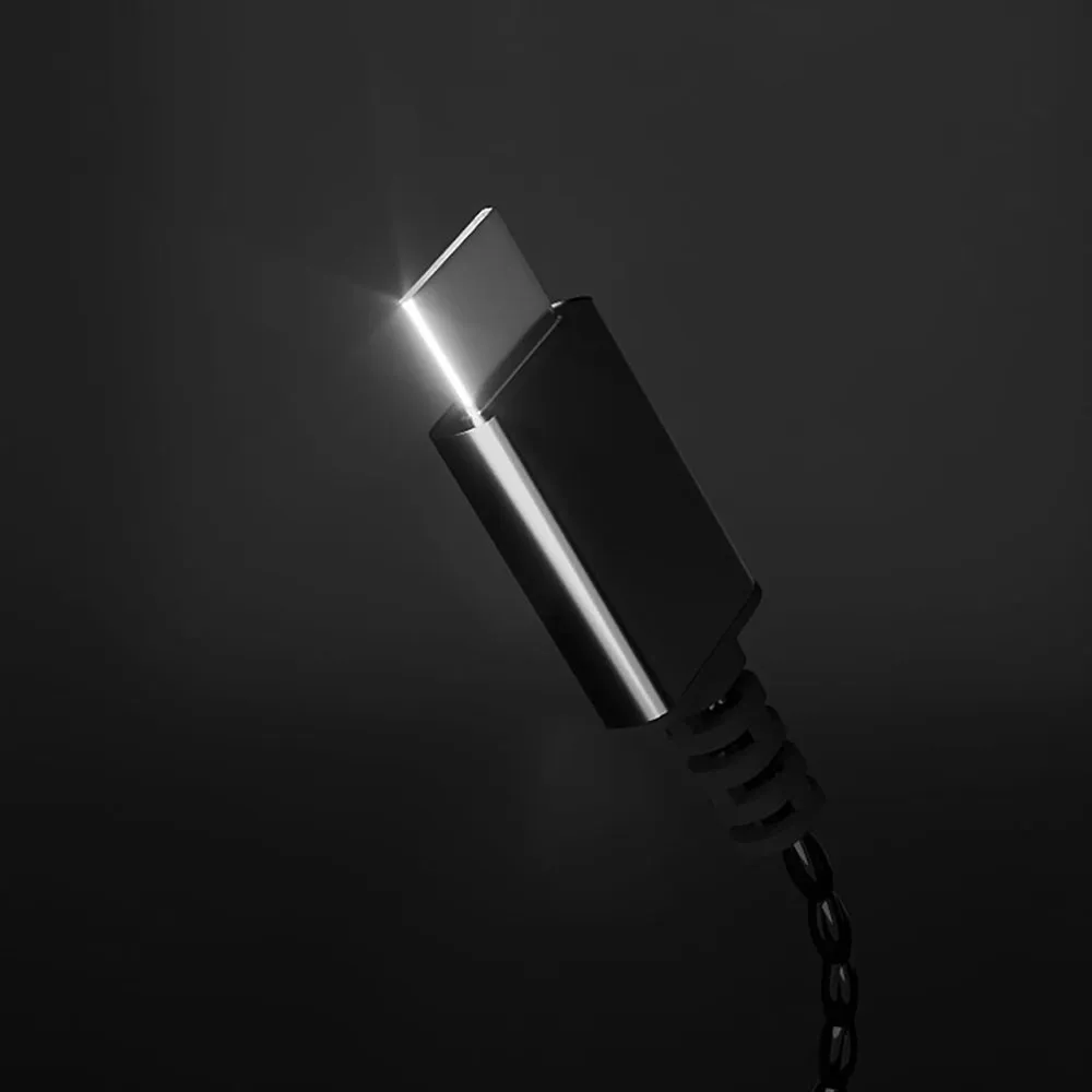Type-c Flat-mouth Digital Decoding Chip for ND D6 Headphone Upgrade Line 2pin Dual-pin Plugging and Plugging 0.75mm Wires