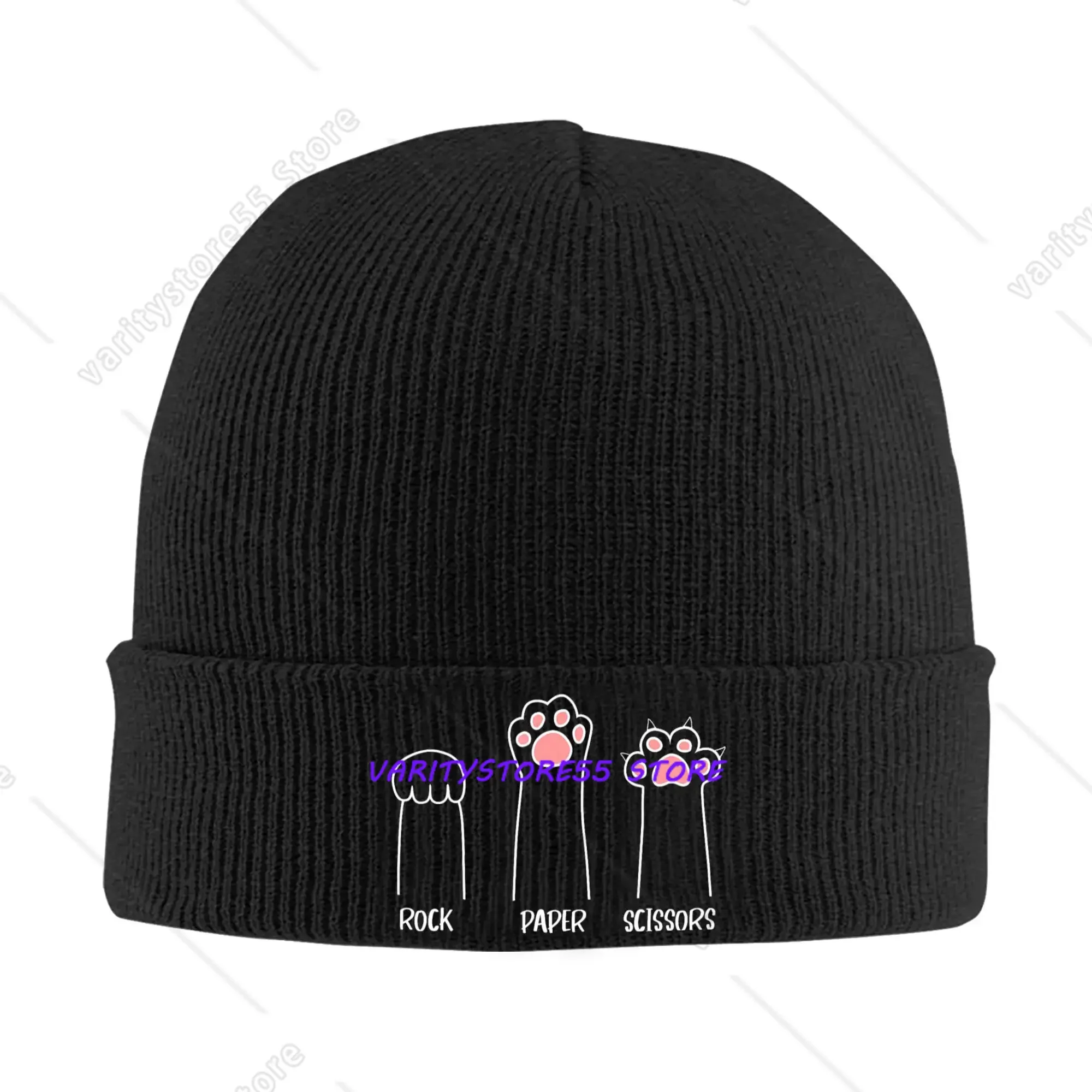 Introvert Cat Animal Rescue Pet Lover Beanie Hats  Bonnet Hats Female Male Casual Hippie Knit Hat Autumn Design Head Wrap Caps