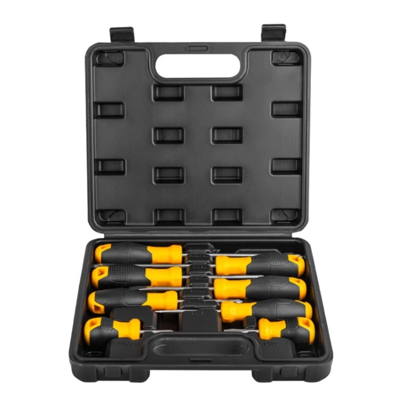 

Professional Slotted / Cross-head Screwdriver Home Repair Tool Ergonomic Non-slip Handle for Laptop Electrical Repair M4YD