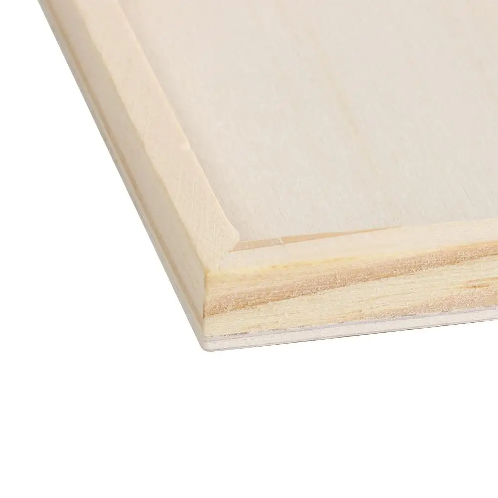 Tavole di legno quadrate in legno cornice non finita vuota in legno massello ornamenti da tavolo ecologici per bambini