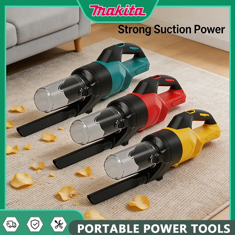 

Makita Cordless Handheld Vacuum Cleaner for Home and Car Ideal for Hardwood and Carpet Floors For Dewalt/Milwaukee Battery