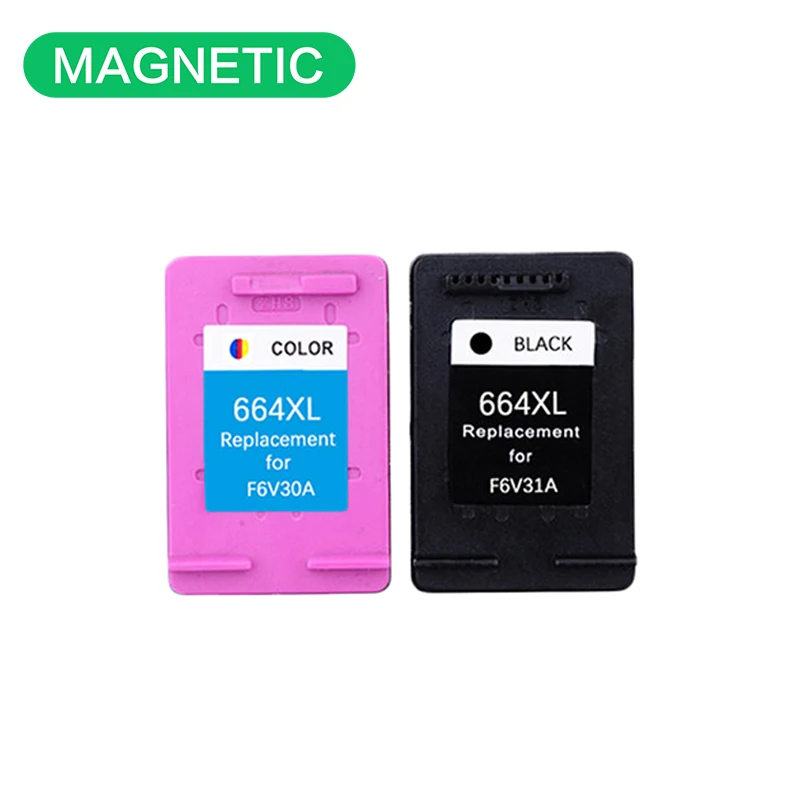 Magnetic Compatible Color ink Cartridge For HP664 For HP DeskJet 1115 2135 3635 1118 2138 3636 3638 4536 4676 Printer 664