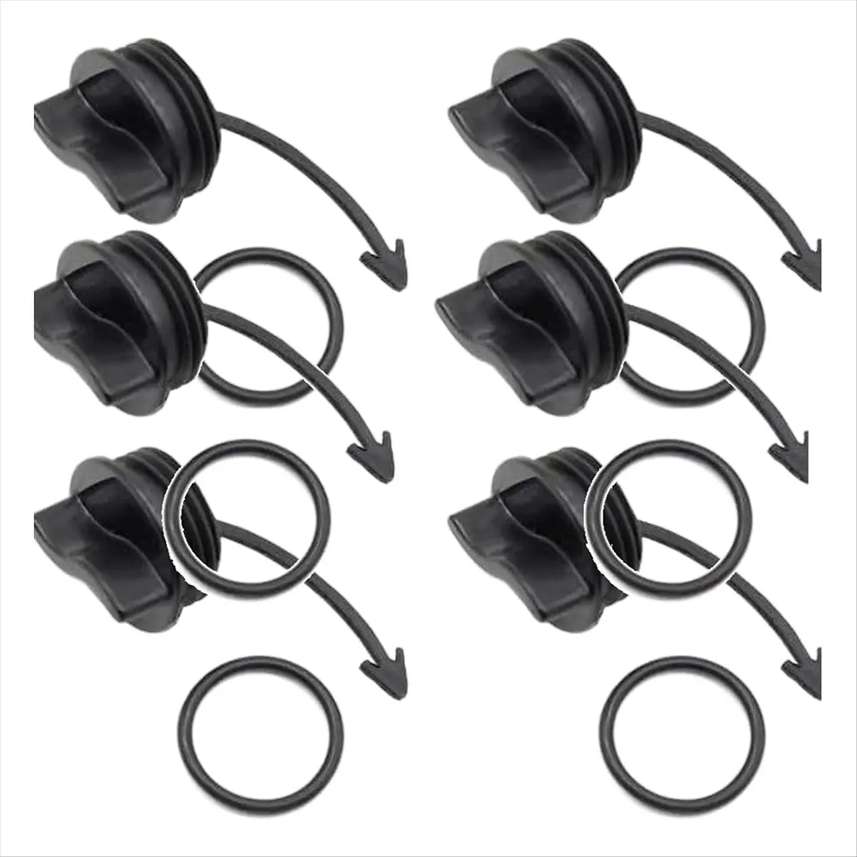 AA14 6Pcs Motorboat Drain Plug with O Sealing Ring 292002024 292001352 292001320 for Spark RXT GTX Wake