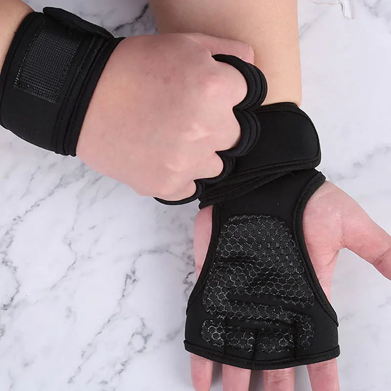 Weight Lifting Gloves Training Gym Grips Fitness Glove Men Crossfit Bodybuilding