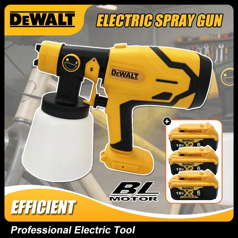 

Портативный распылитель краски Dewalt 800 мл, мощный аэрограф для покраски мебели, для аккумуляторного электрического распылителя Dewalt