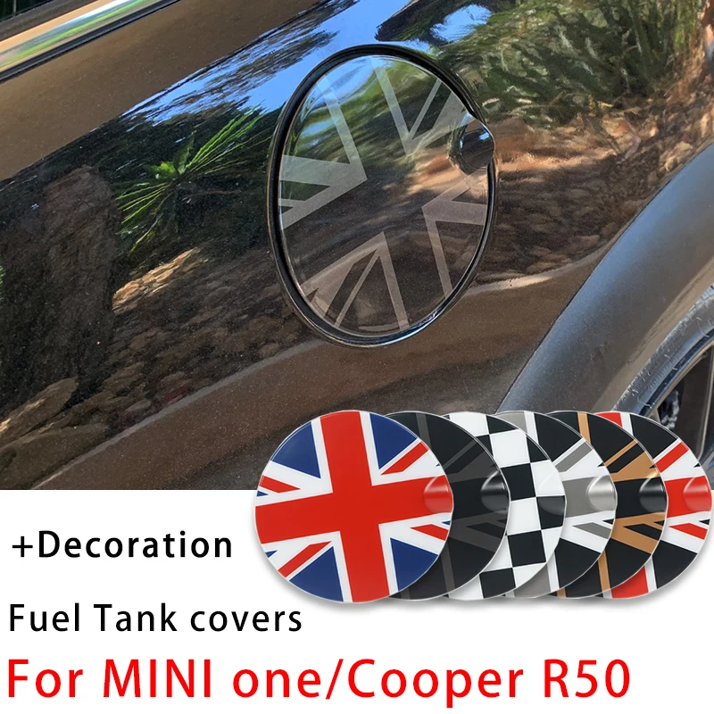 Union Jack Car Fuel Tank Cap Cover Sticker For Mini Cooper One Hatchback R50 2001-2006 Only Car-Styling Accessories