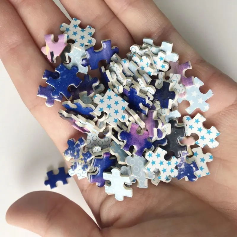 Mini puzzle 1000 pezzi per adulti bambini città romantica puzzle giocattolo gioco per famiglie famoso mondo pittura a olio decorazione della casa