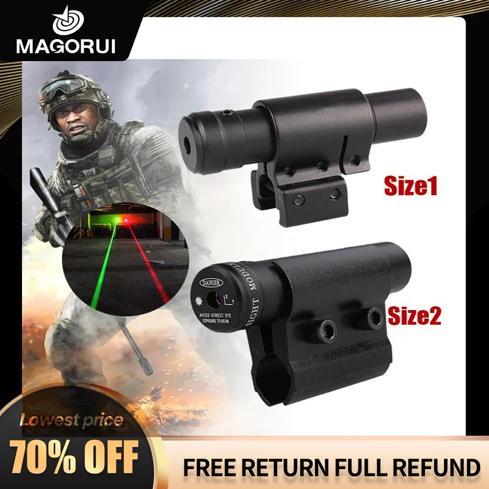 Red Laser Sight 20mm/11mm Rail Mount Tactical Hunting Collimator Sight