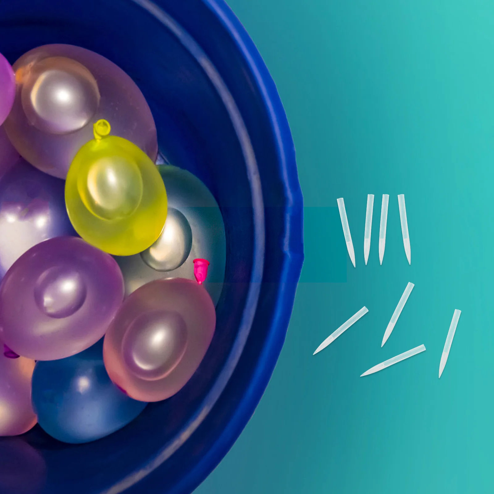 

100Pcs Water Balloon Creation Helper Convenient Making Tool Portable Tying Device Fast Efficient Water Balloon Making Aid